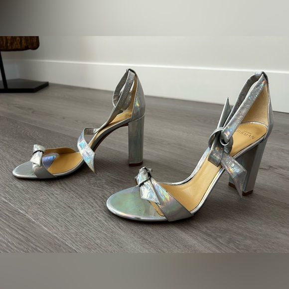 Alexandre Birman Clarita Metallic Ankle-Tie High-Heel Sandals - Picture 8 of 8